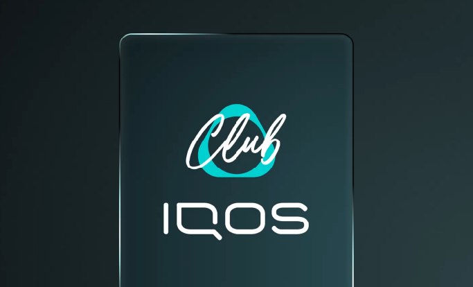  Image of phone with IQOS CLUB logo