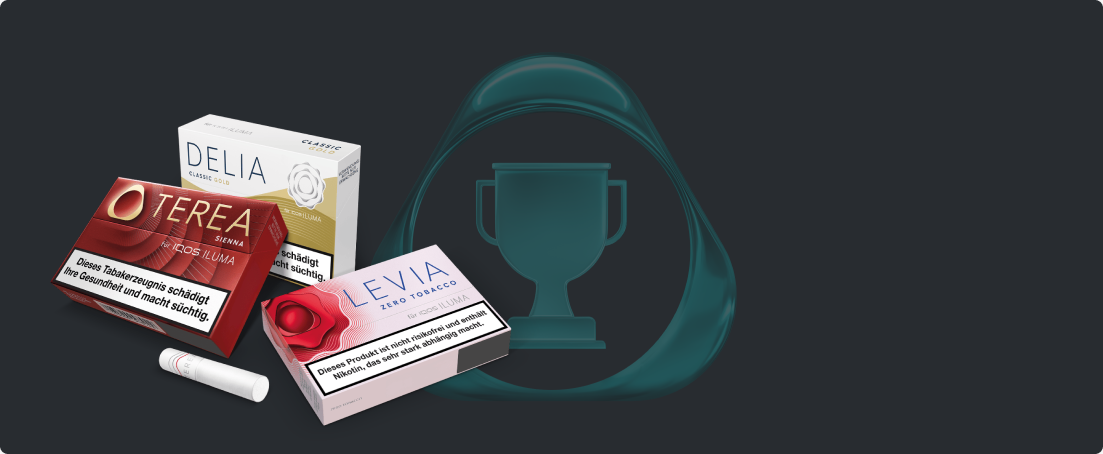Ein TEREA, DELIA und LEVIA Pack.