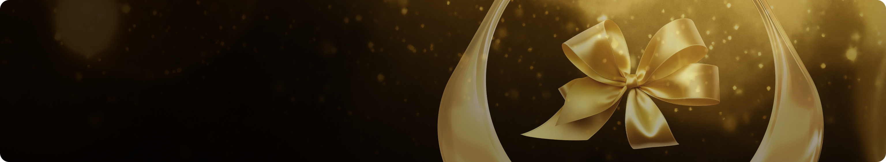 Das goldene Momente Badge auf goldenem Hintergrund.