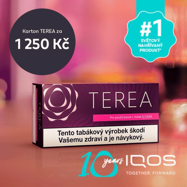 TEREA KONA krabička na barevném pozadí