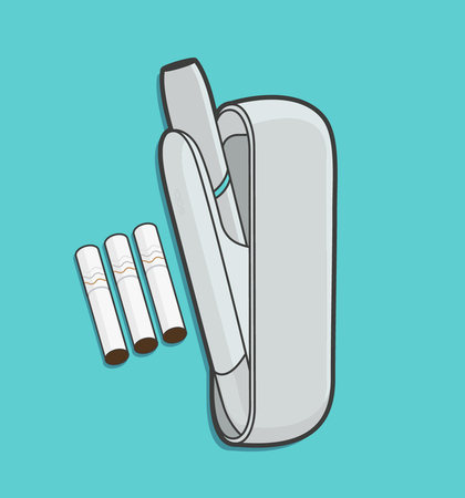 image showing nicotine level in a vape vs IQOS device