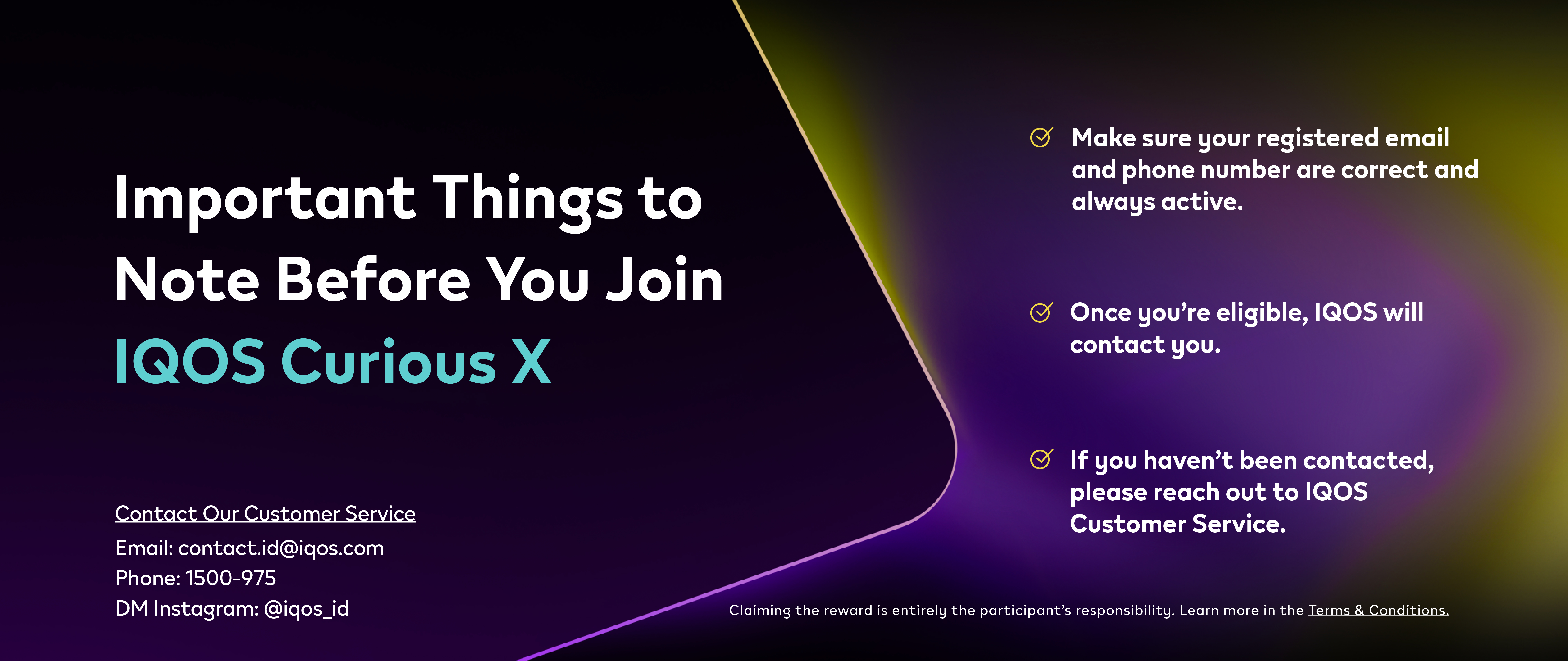 Banner with copy prepare yourself for IQOS Curious X coming soon June 2025