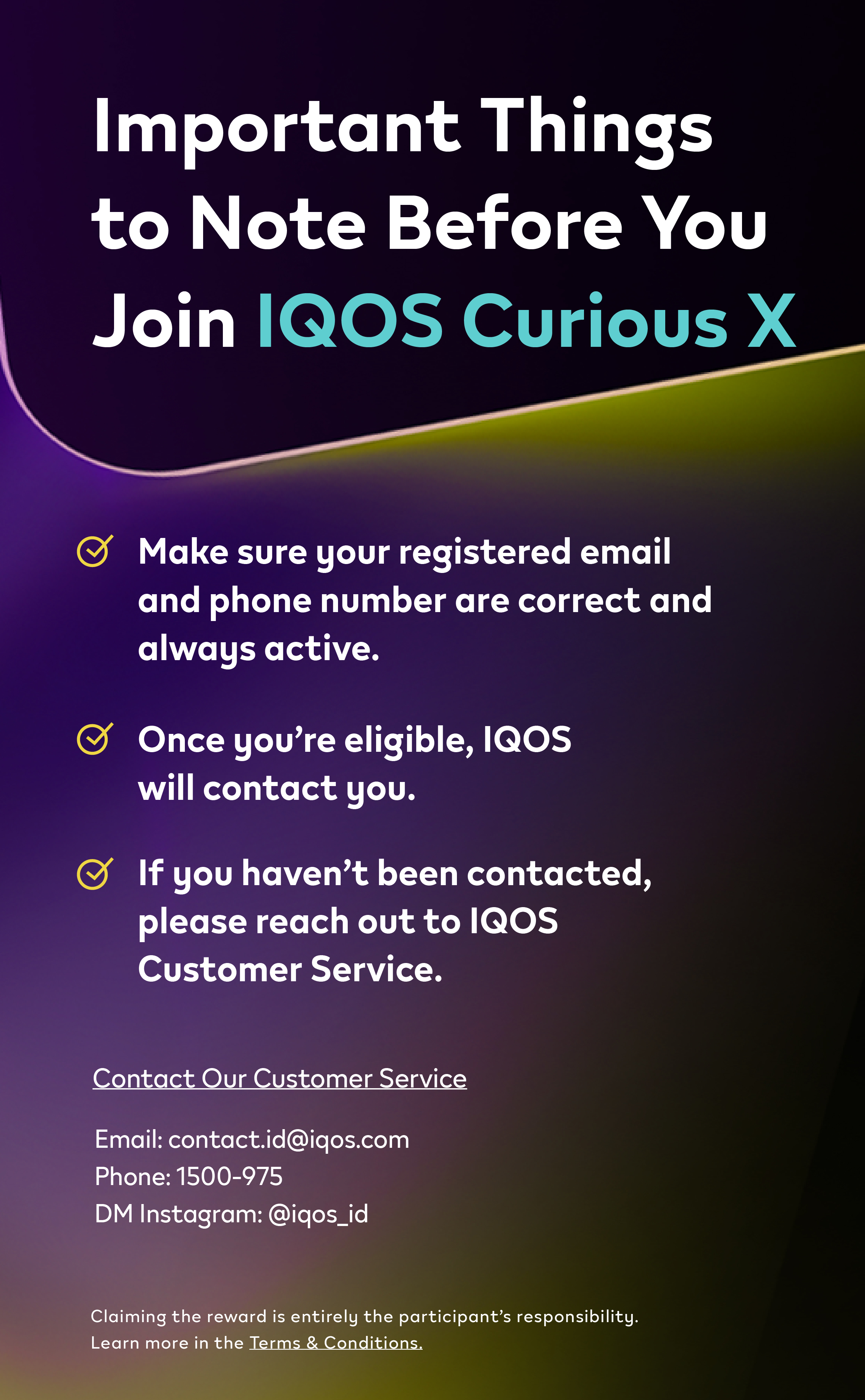 Banner with copy prepare yourself for IQOS Curious X coming soon June 2025