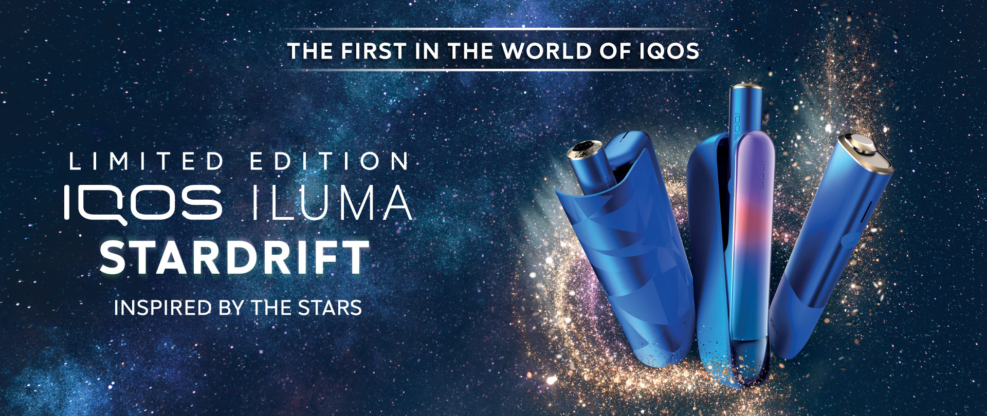 NEW Limited Edition IQOS ILUMA STARDRIFT Heated Tobacco Kit.