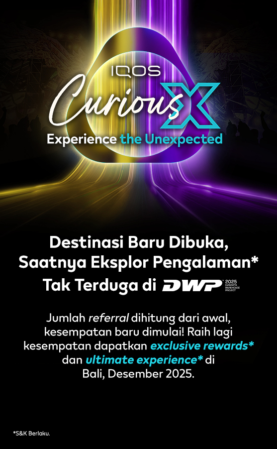 Banner IQOS Curious X dengan DWP