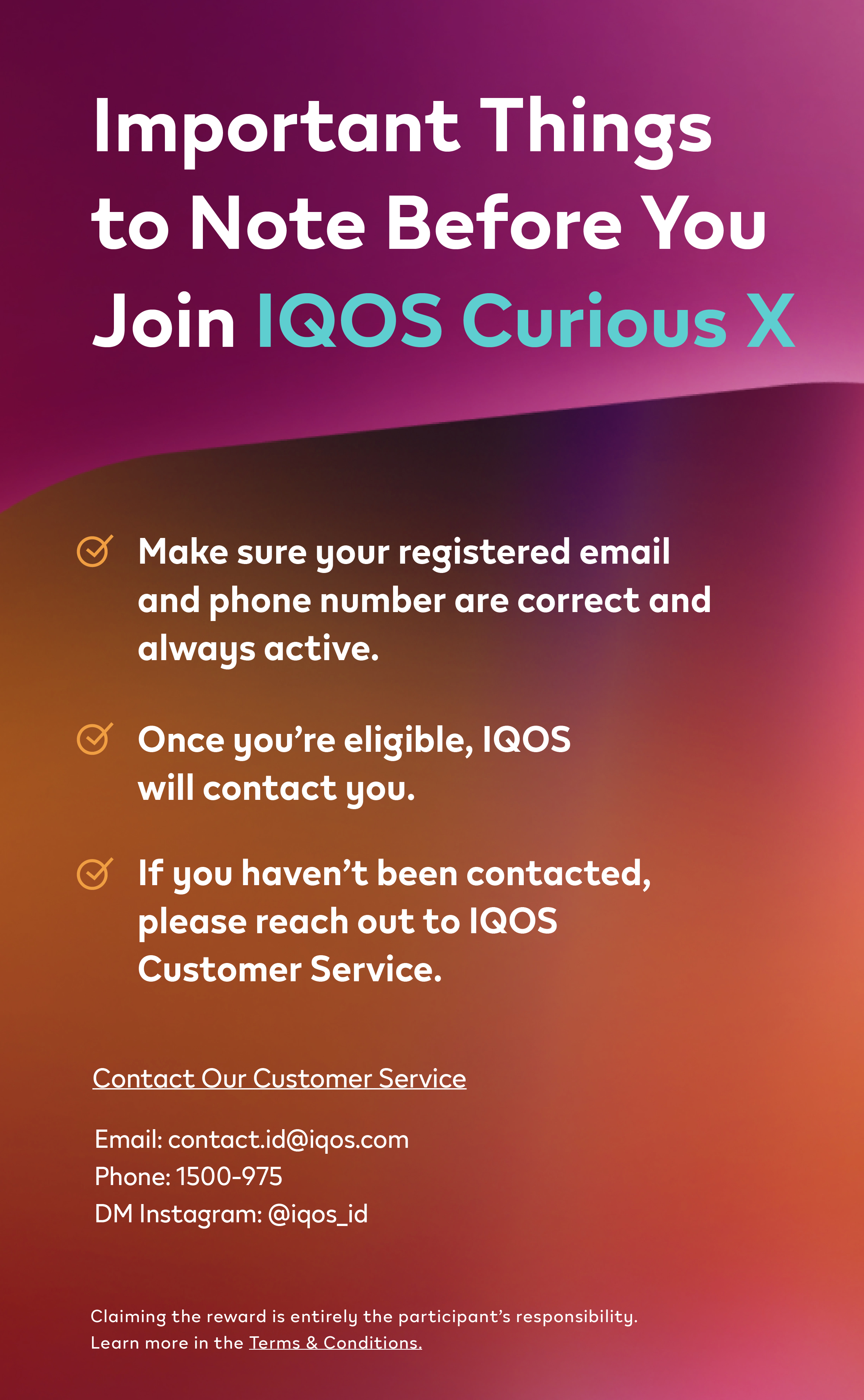 Banner with copy prepare yourself for IQOS Curious X coming soon June 2025