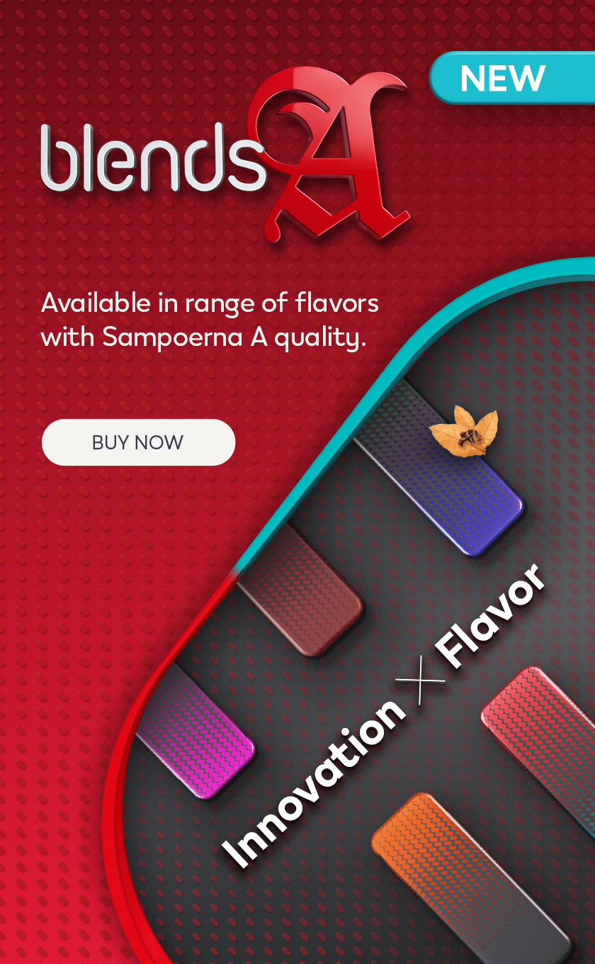 Flavor variant BLENDS A with the quality of Sampoerna A Banner.