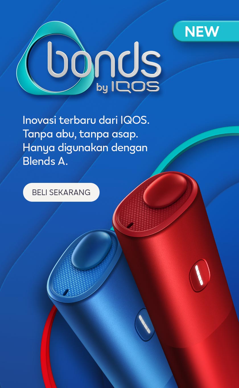 Banner Perangkat Pemanas Tembakau Baru BONDS by IQOS