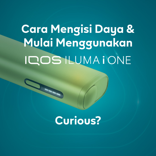 Cara mengisi daya dan mulai menggunakan IQOS ILUMA i ONE desktop.