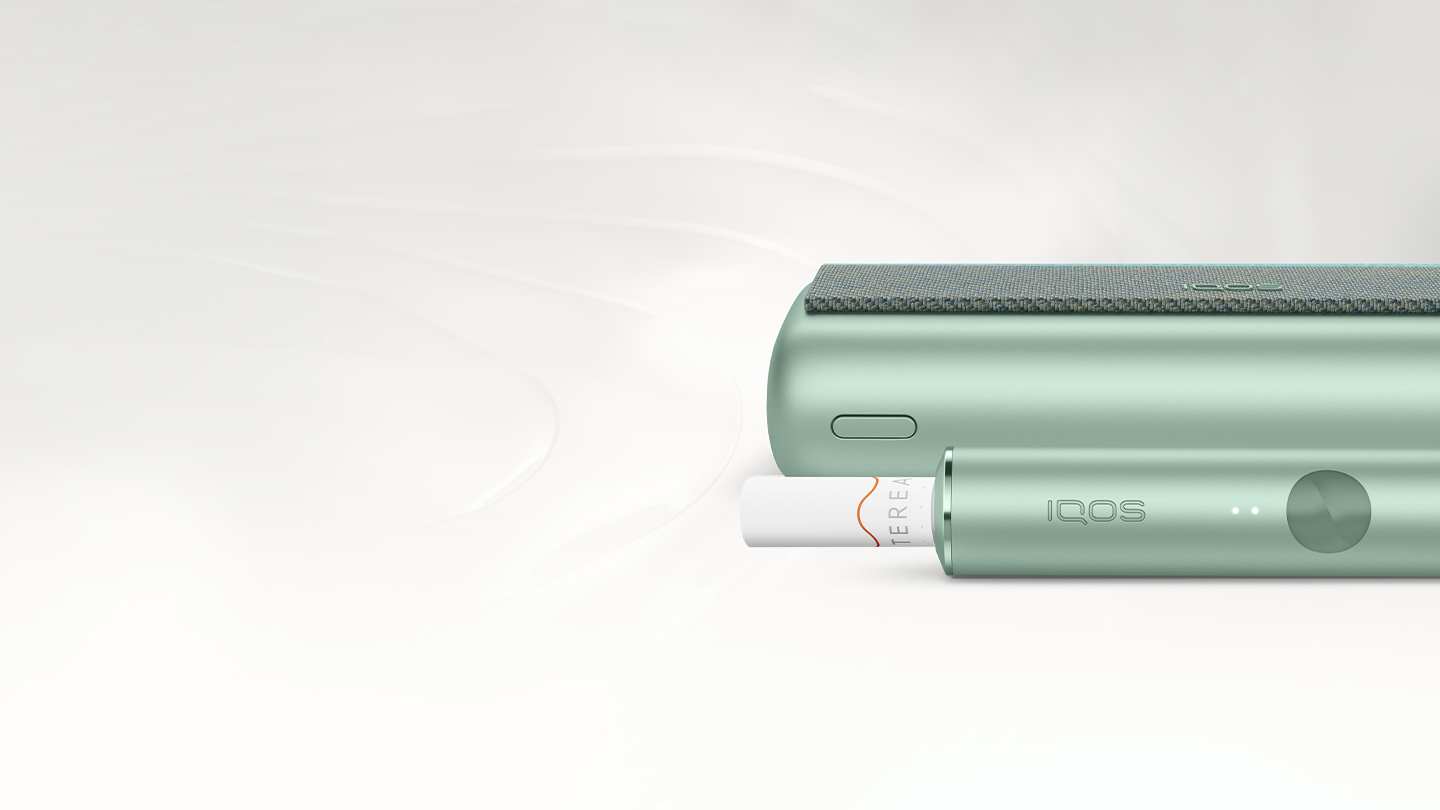 IQOS ILUMA PRIME Jade Green with a TEREA stick