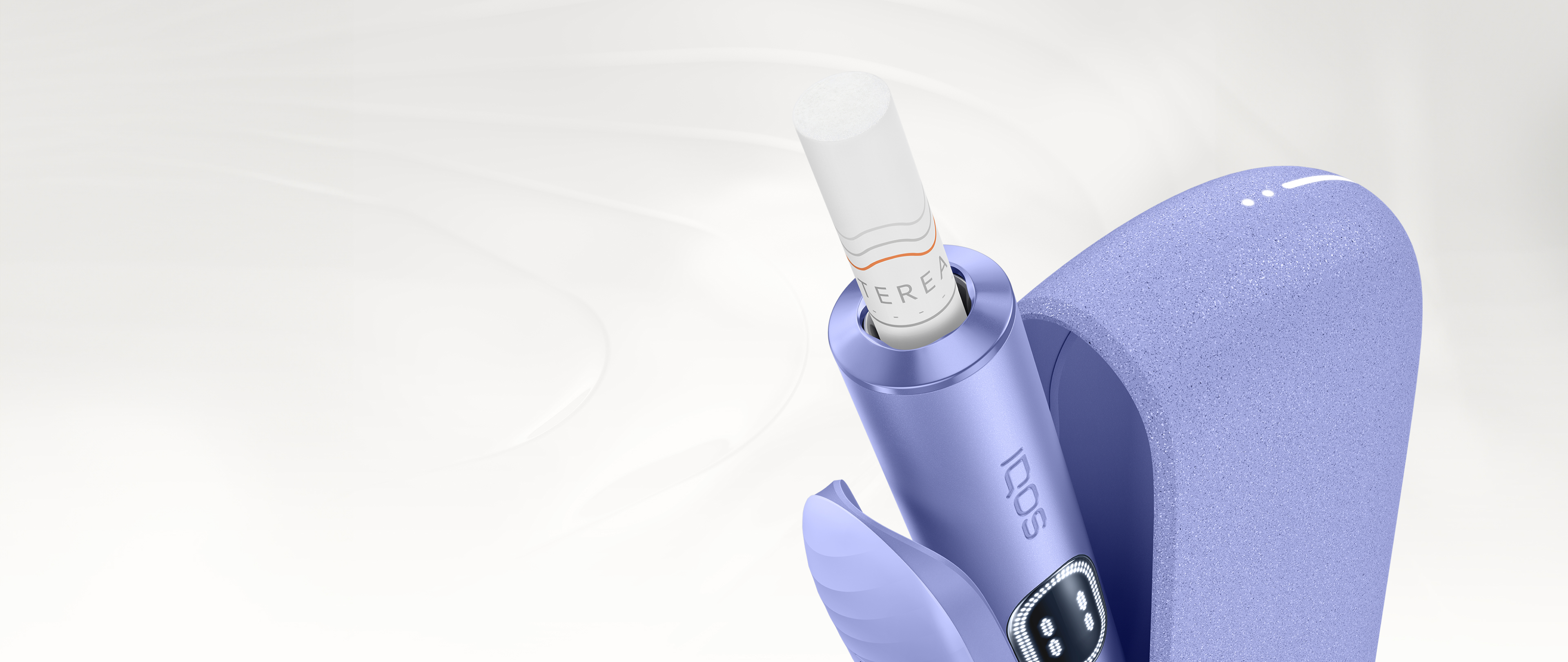 IQOS ILUMA i zařízení v barvě Digital Violet s náplní TEREA