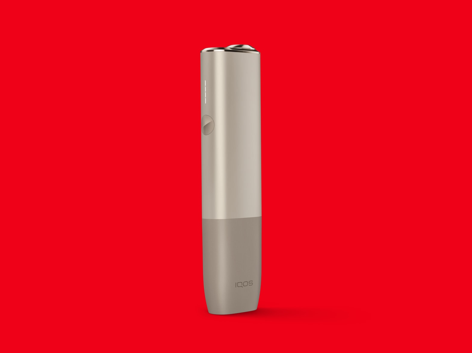 IQOS ILUMA ONE on red background