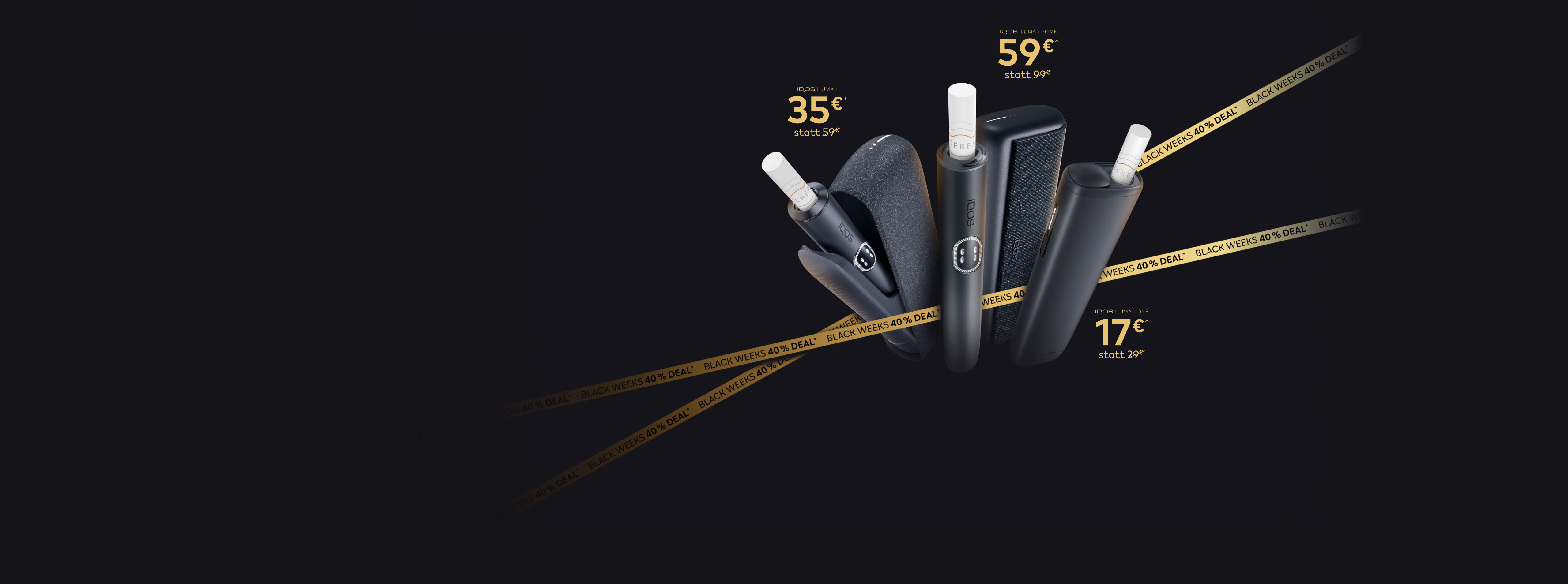 3 schwarze ILUMA i Devices mit 40% Deal