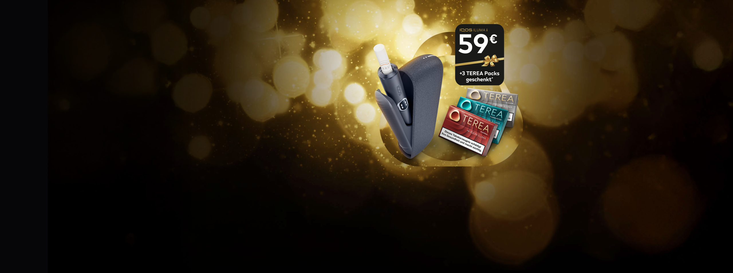 ILUMA Gerät zum Preis von 59 € mit drei Packungen TEREA gratis für Neukunden