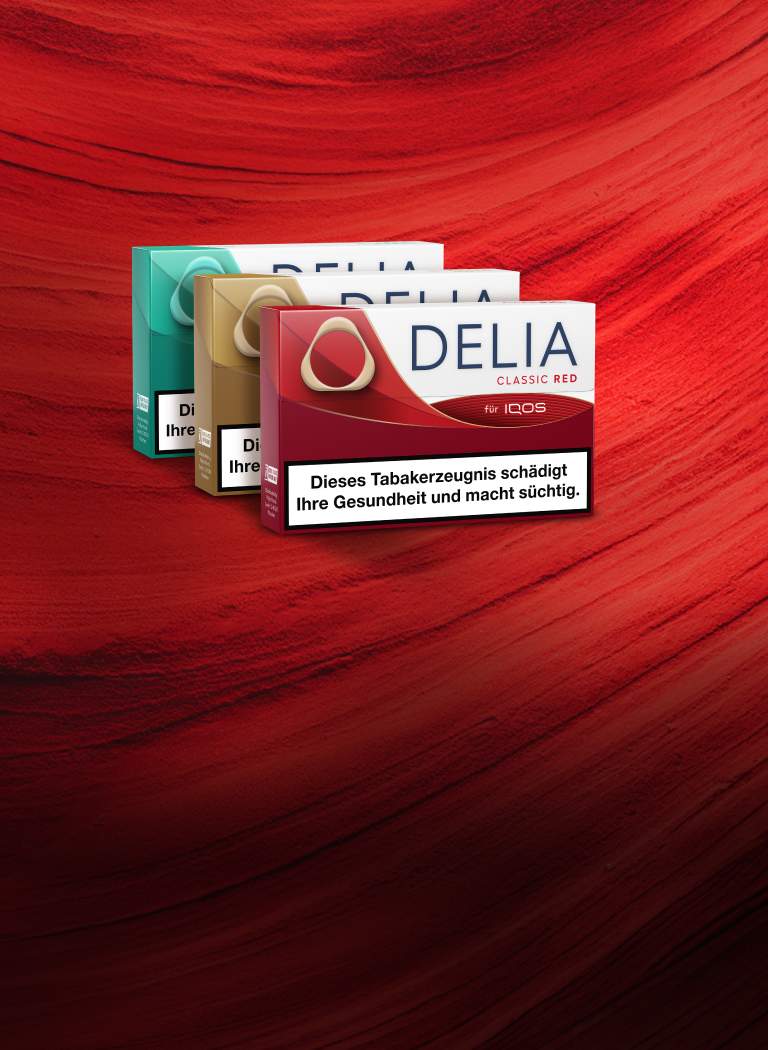 Drei Packungen DELIA Tabaksticks