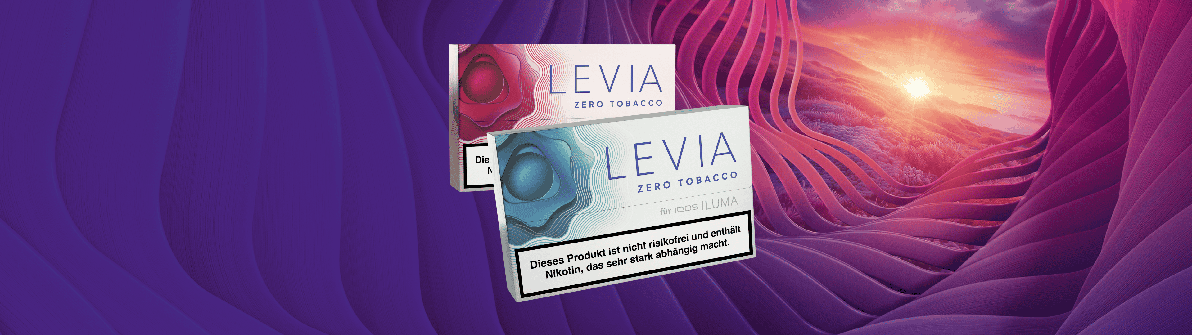 Zwei Packungen LEVIA Nikotinsticks