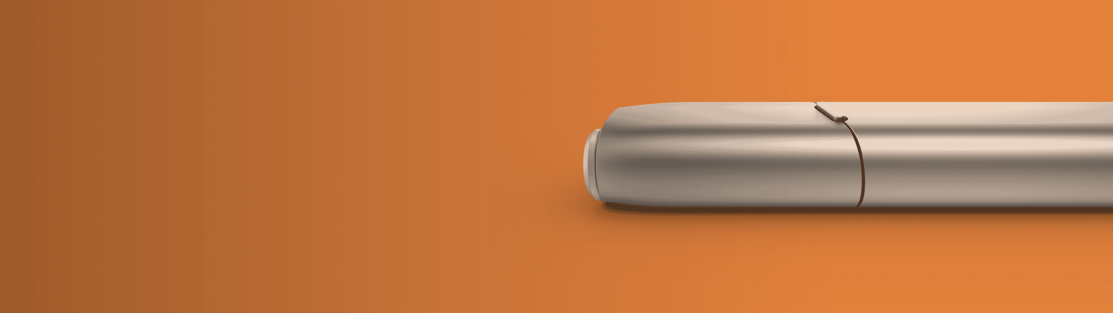 IQOS 3 Multi auf Orangem Hintergrund