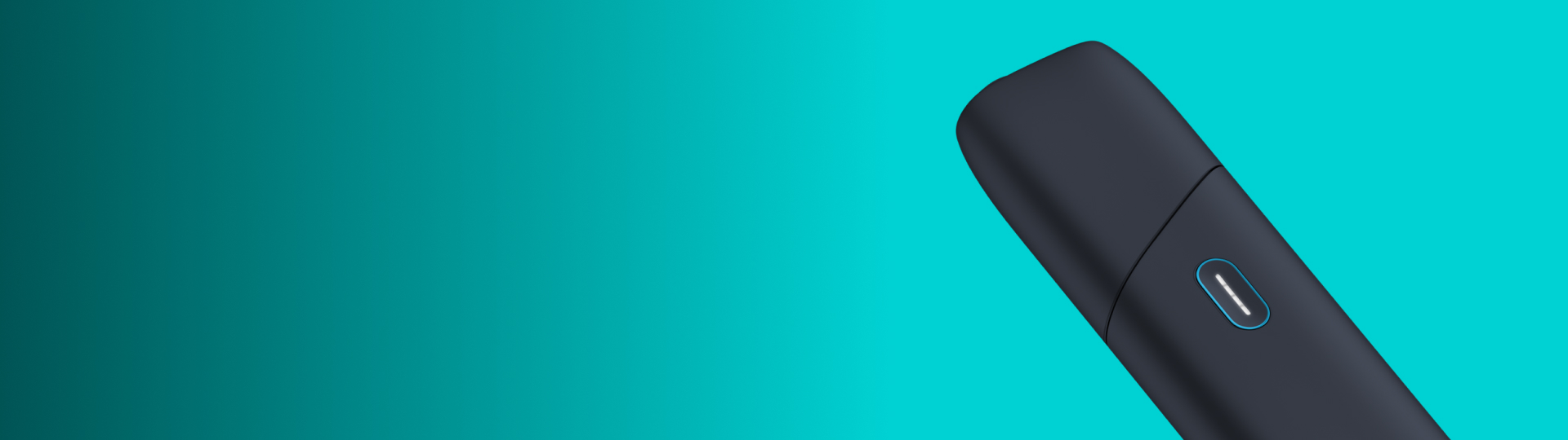 Jemand hält ein blaues IQOS Originals One