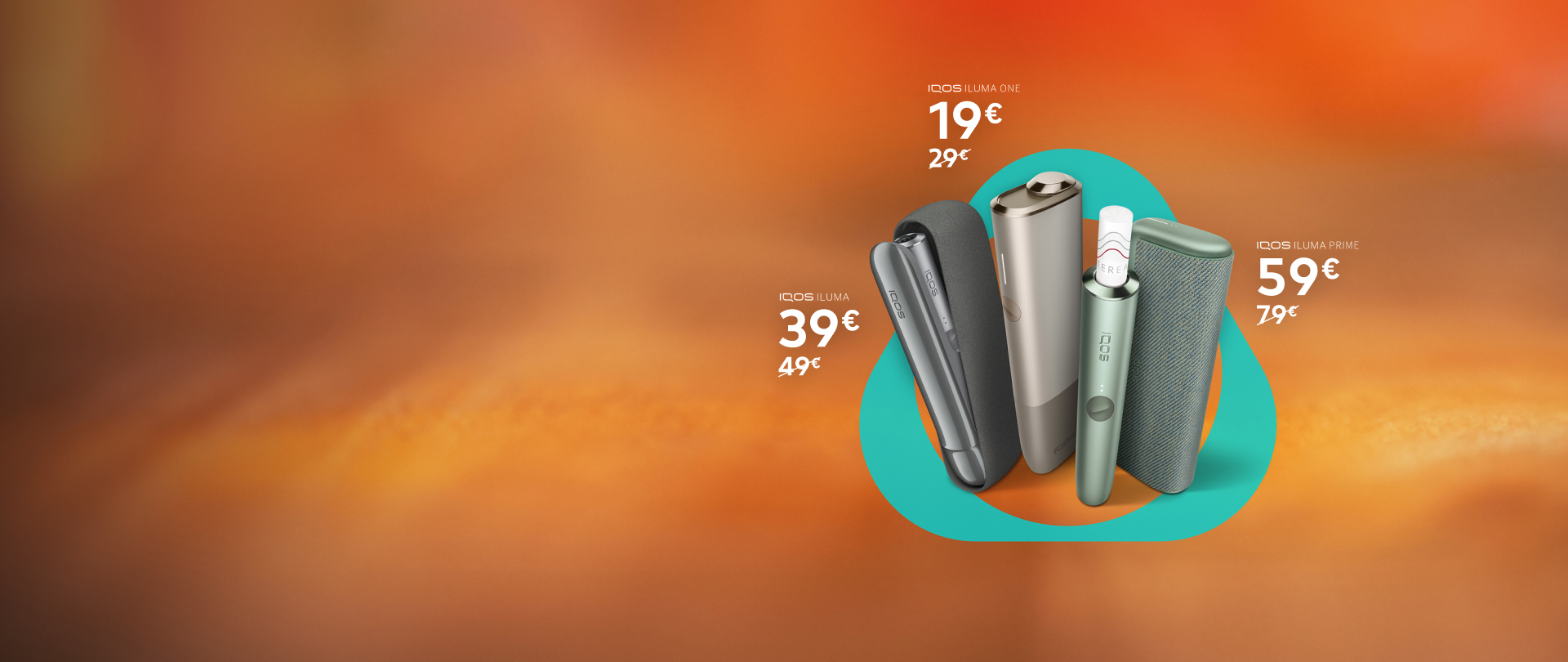IQOS ILUMA Geräte mit bis zu 20 Euro Rabatt auf den Gerätepreis, ILUMA ONE für 29 Euro, ILUMA für 39 Euro, ILUMA PRIME für 59 Euro