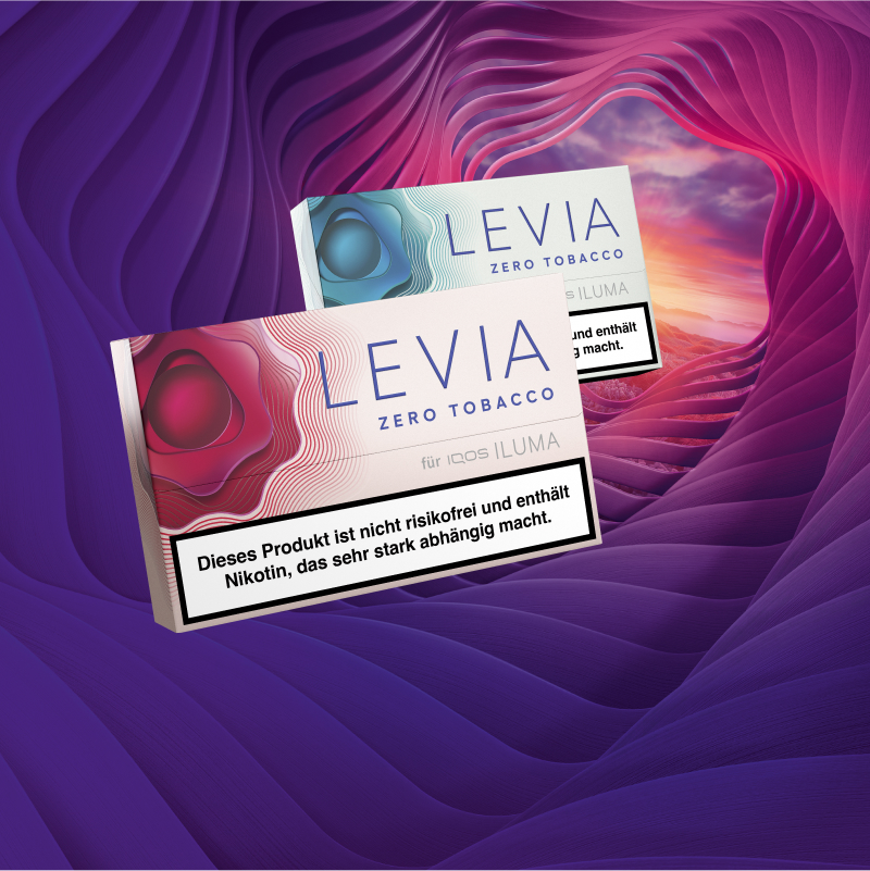 Zwei Packungen LEVIA Nikotinsticks