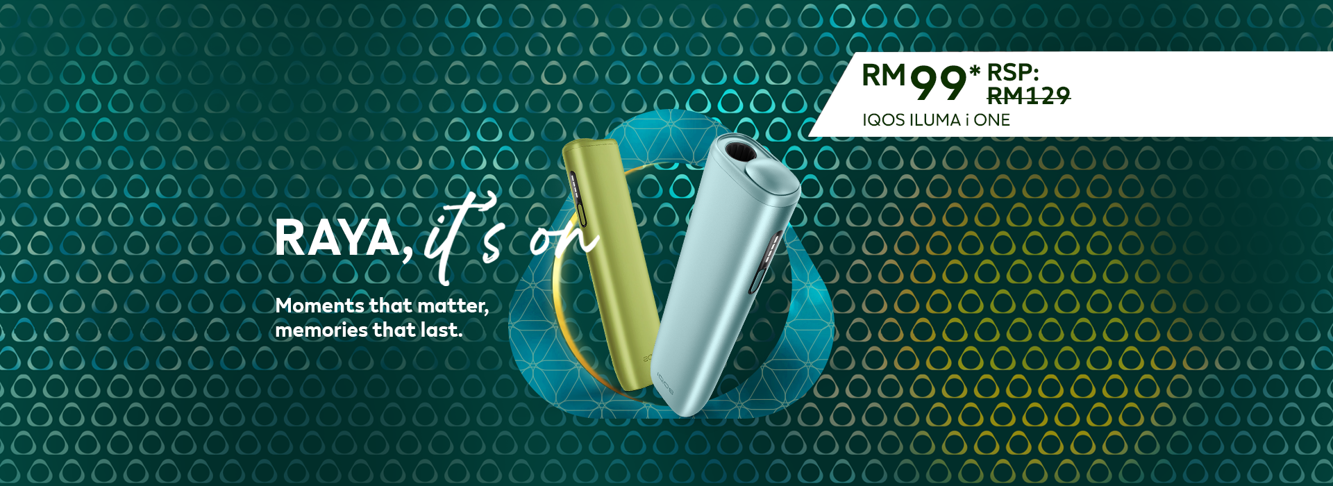 devices displayed against a Raya festive background