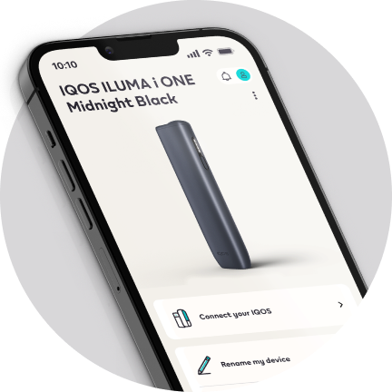 Phone with IQOS App open