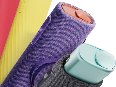IQOS ILUMA i ONE Devices with different coloured fabric sleeves