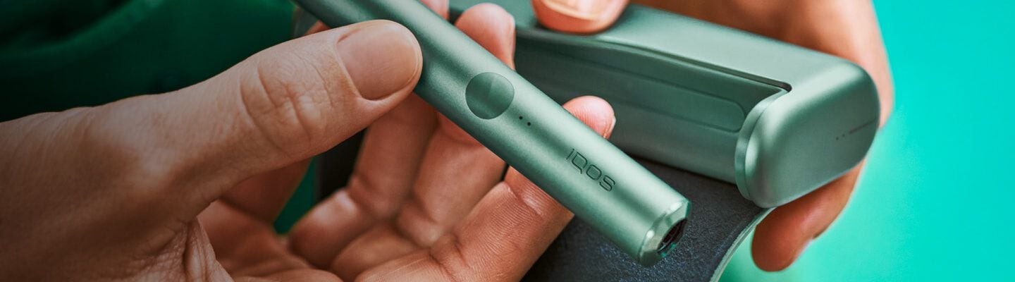 A Jade Green IQOS ILUMA PRIME.