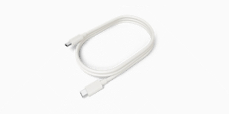 An AC adaptor and a charging cable.