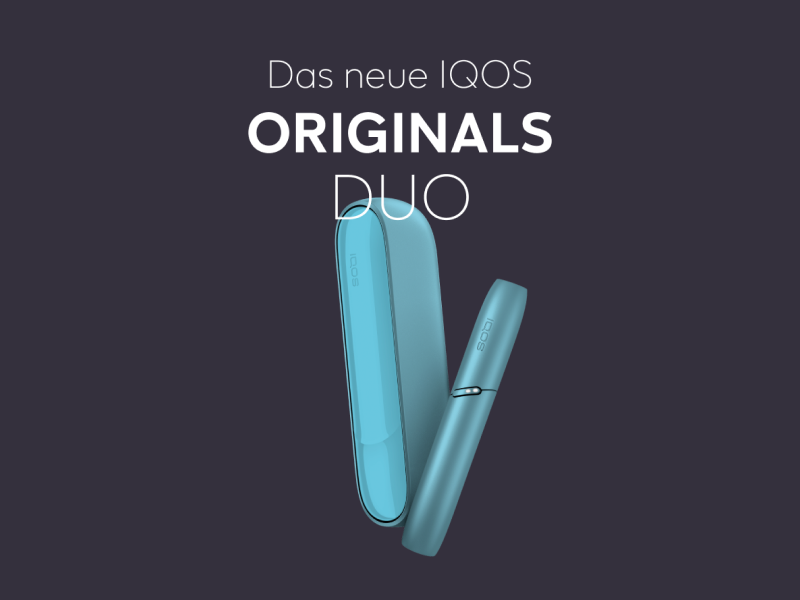 Ab nächster Woche im Onlineshop erhältlich: IQOS ORIGINALS DUO.