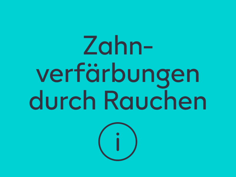 Verfärbungen durch Rauchen und Auswirkungen auf die Zähne