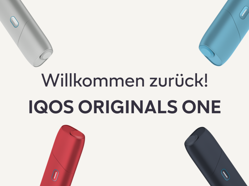 Die Wartezeit ist vorbei: Das IQOS ORIGINALS ONE ist zurück! Die Wartezeit ist vorbei: Das IQOS ORIGINALS ONE ist zurück!