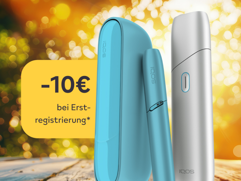 10€ Rabatt bei Erstregistrierung eines IQOS ORIGINALS Geräts*