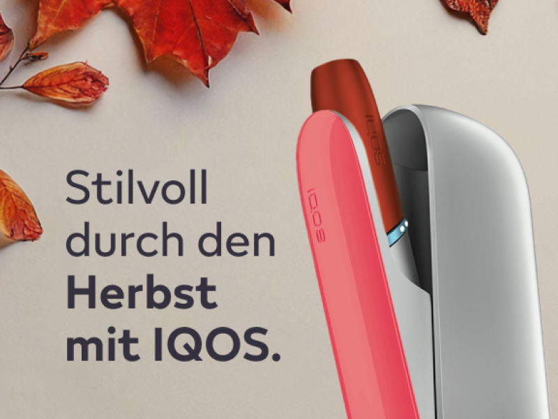 IQOS Herbstaccessoires in stimmungsvollen Farben