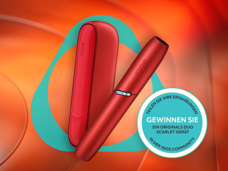 Jubeln und gewinnen: IQOS ORIGINALS DUO Scarlet!*