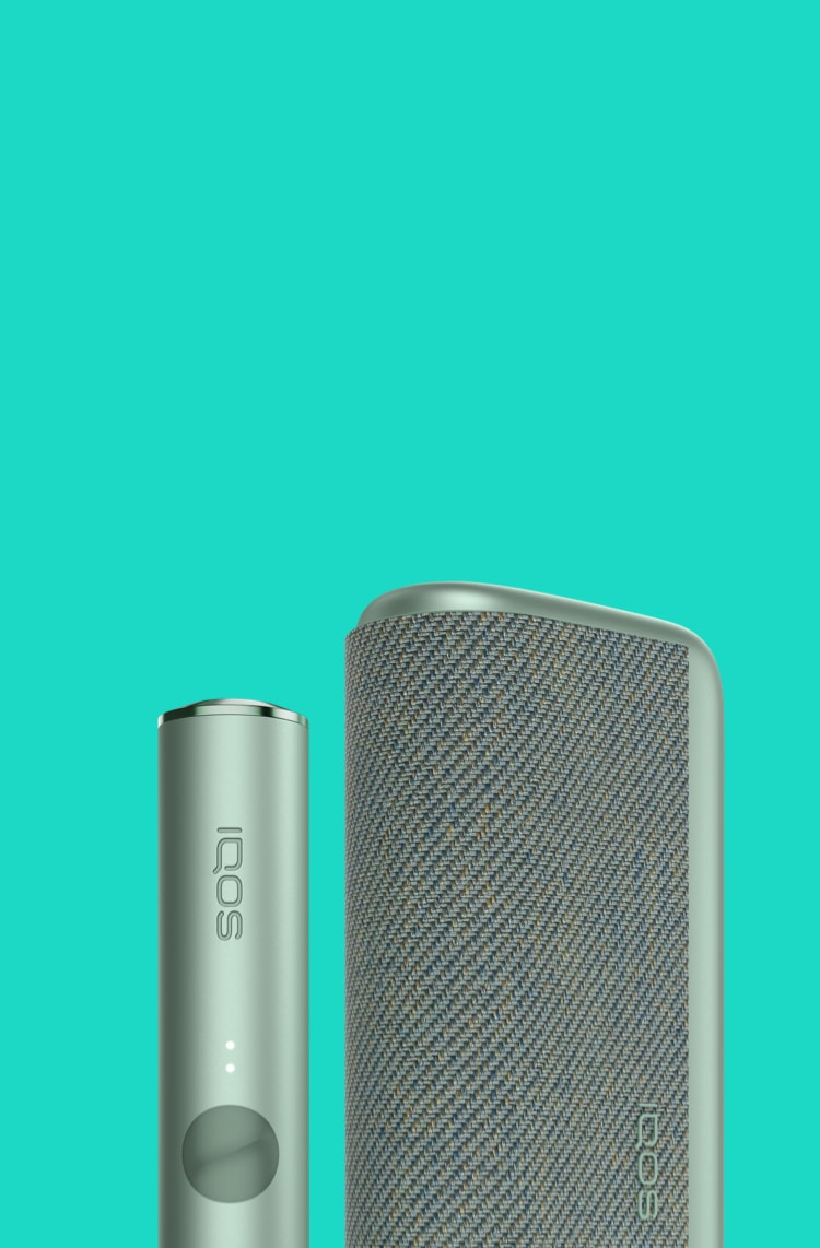 A Jade Green IQOS ILUMA device. A Jade Green IQOS ILUMA device.