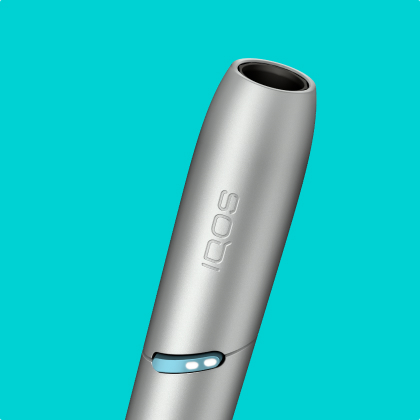 Silver IQOS Originals Duo tobacco holder. Silver IQOS Originals Duo tobacco holder.