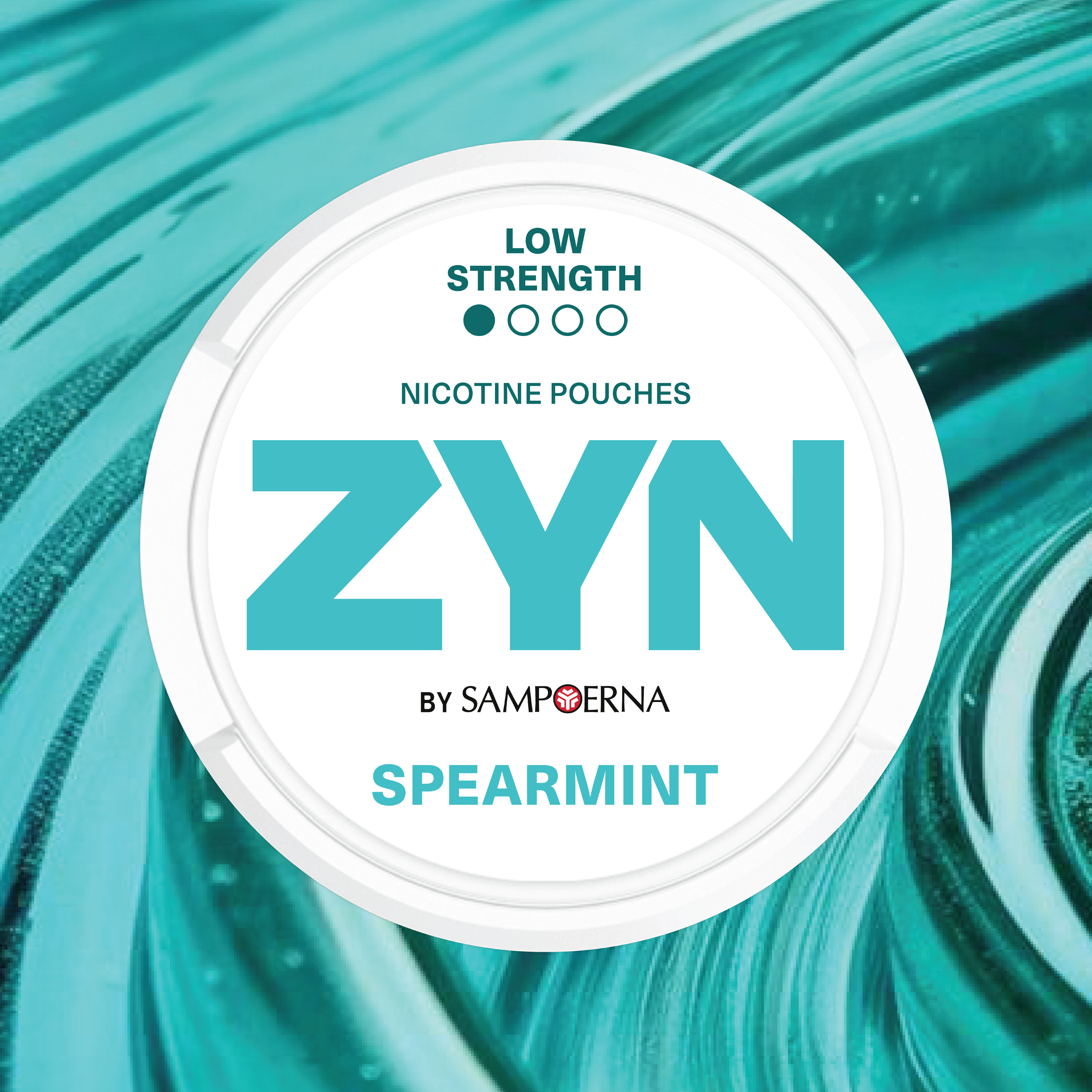 ZYN SPEARMINT - light green nicotine pouch can ZYN SPEARMINT - light green nicotine pouch can