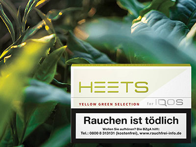 Frisch im Sortiment: HEETS Yellow Green.