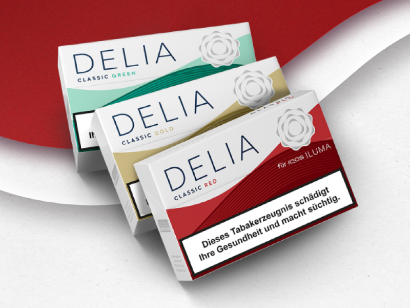 Jetzt neu: DELIA Tabaksticks für IQOS ILUMA. Jetzt neu: DELIA Tabaksticks für IQOS ILUMA.