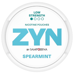 ZYN SPEARMINT - light green nicotine pouch can ZYN SPEARMINT - light green nicotine pouch can