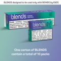 . بوربل منثول (١٠ عبوات)  BLENDS (Purple Edition)