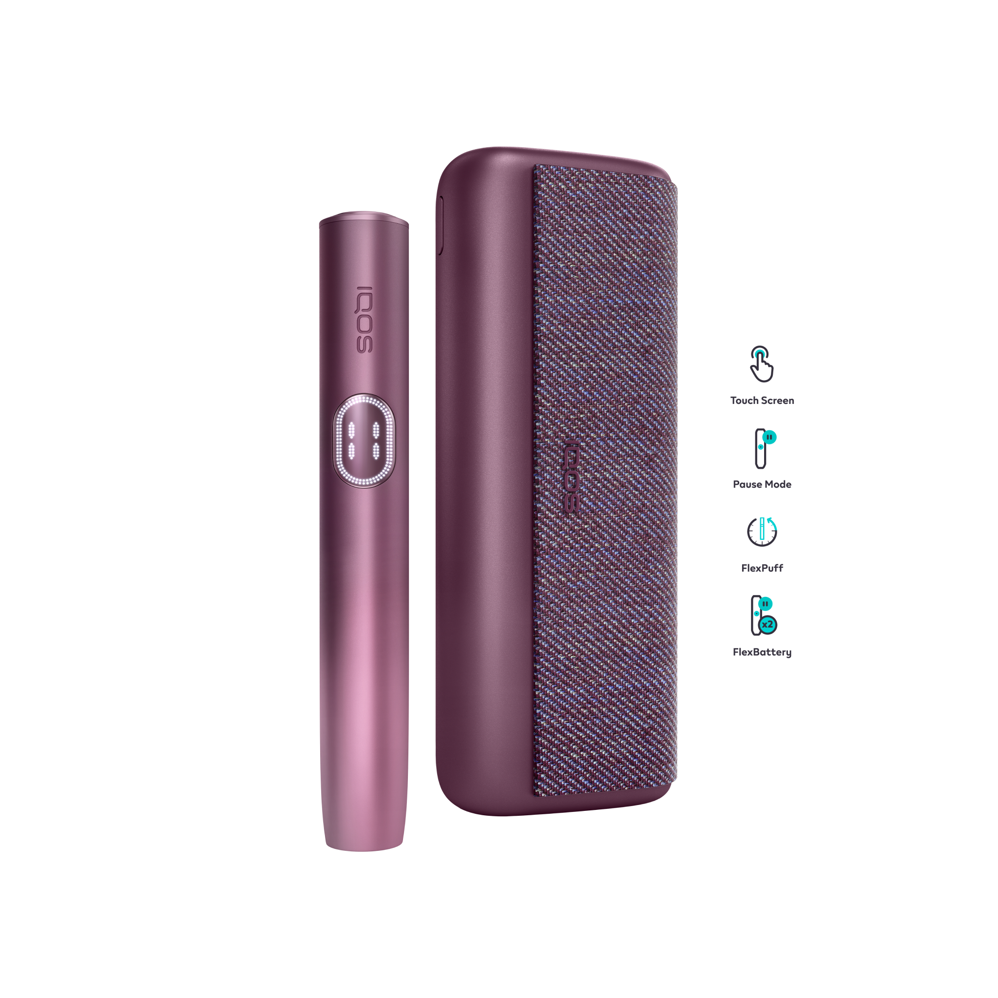 نظام IQOS ILUMA i PRIME أحمر (PRIME GARNET RED)