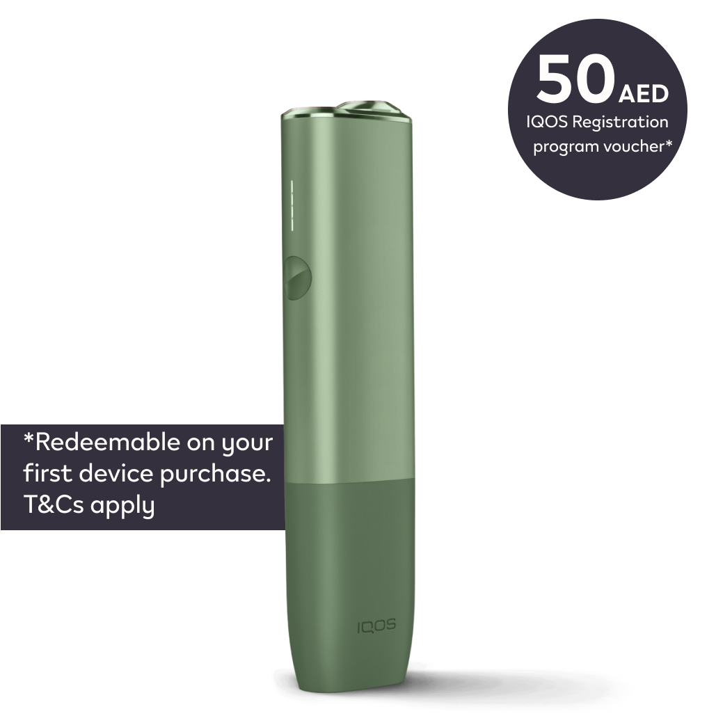 Buy IQOS lLUMA ONE Moss Green device | IQOS United Arab Emirates