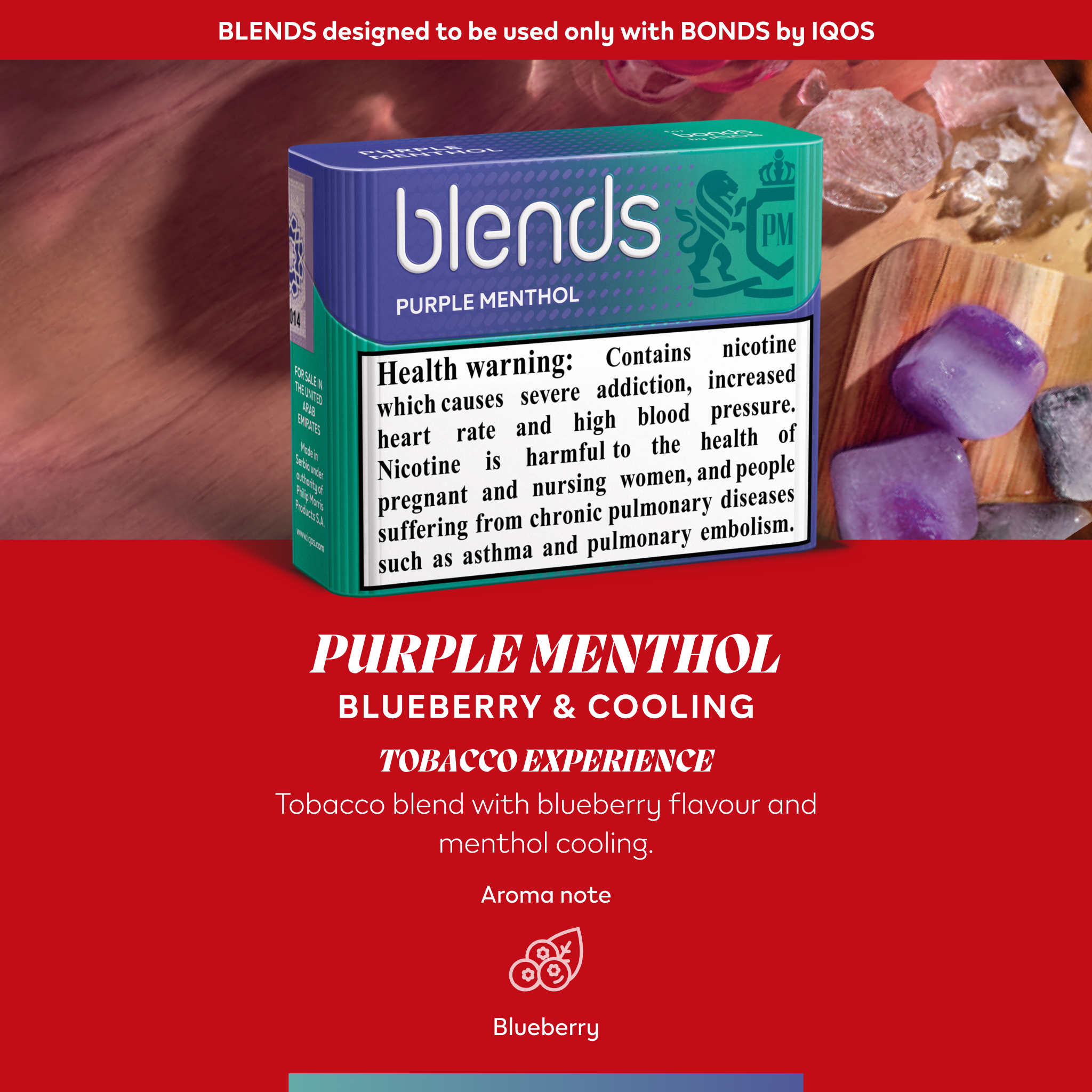 BLENDS PURPLE MENTHOL (10 Packs) (Purple Edition)
