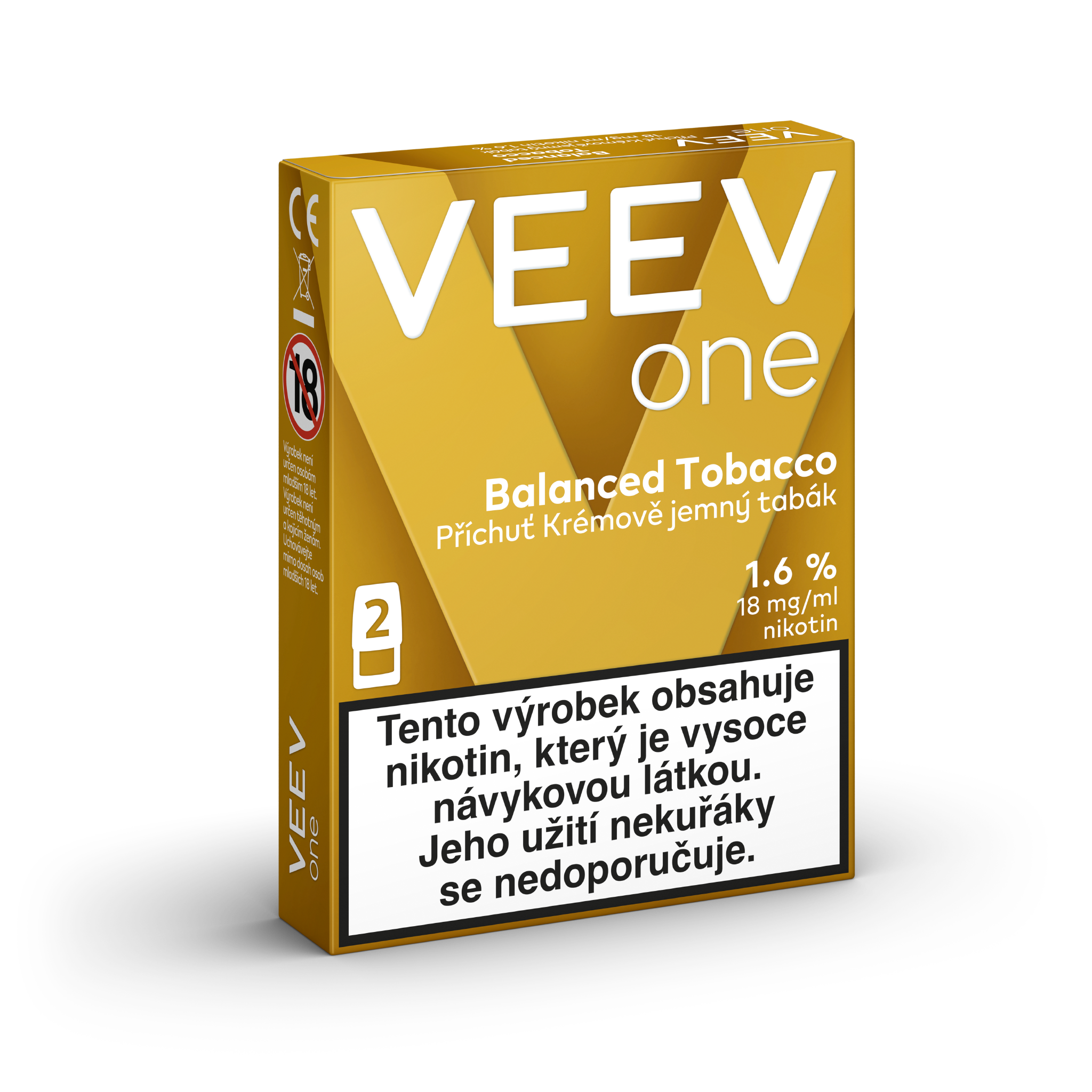 VEEV ONE NÁPLNĚ BALANCED TOBACCO (krabička) (Balanced Tobacco)