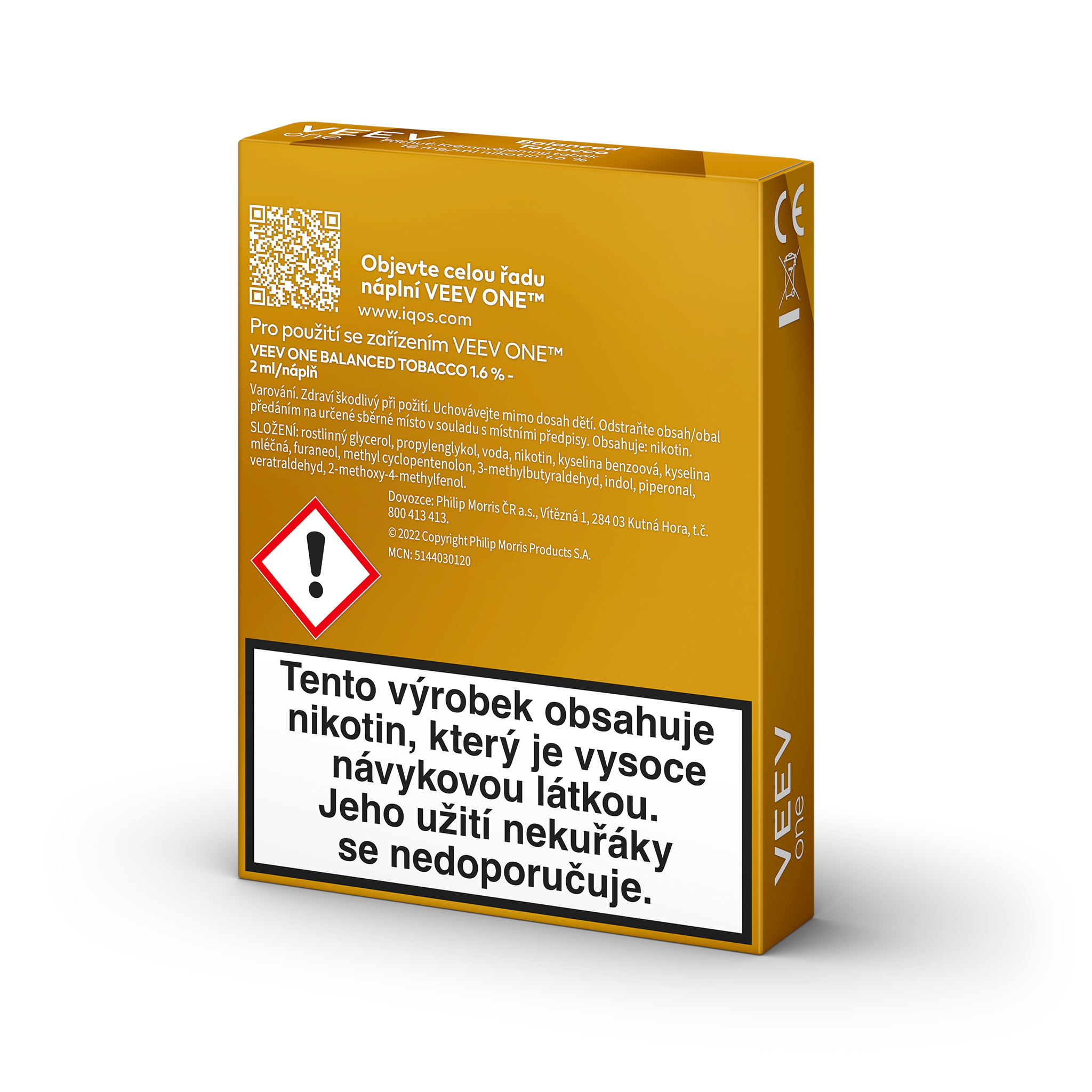 VEEV ONE NÁPLNĚ BALANCED TOBACCO (krabička) (Balanced Tobacco)