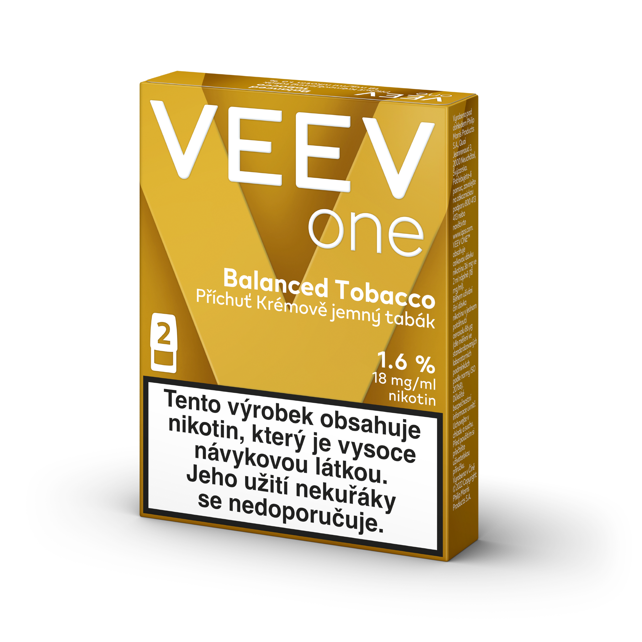 VEEV ONE NÁPLNĚ BALANCED TOBACCO (krabička) (Balanced Tobacco)