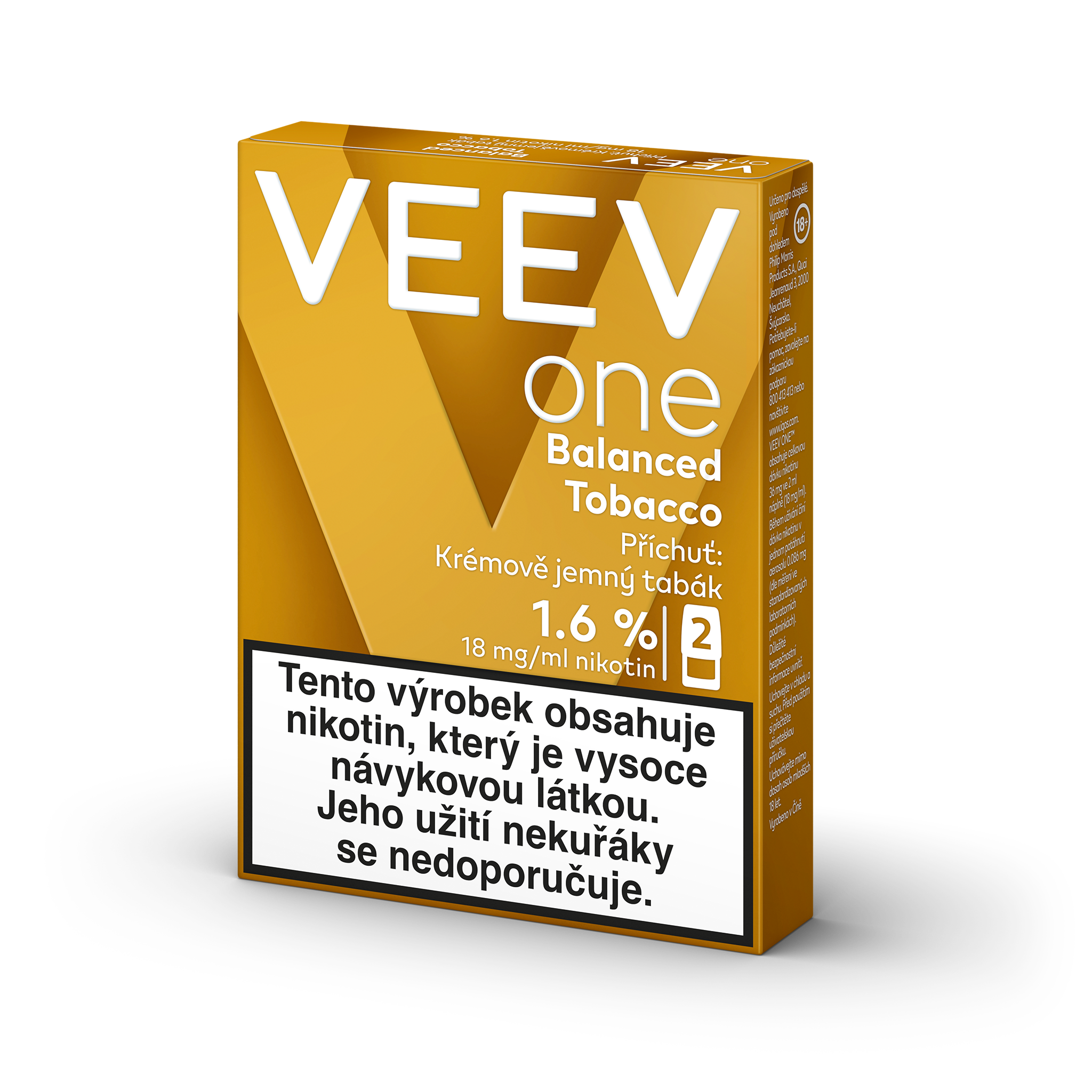 VEEV ONE NÁPLNĚ BALANCED TOBACCO (krabička) (Balanced Tobacco)