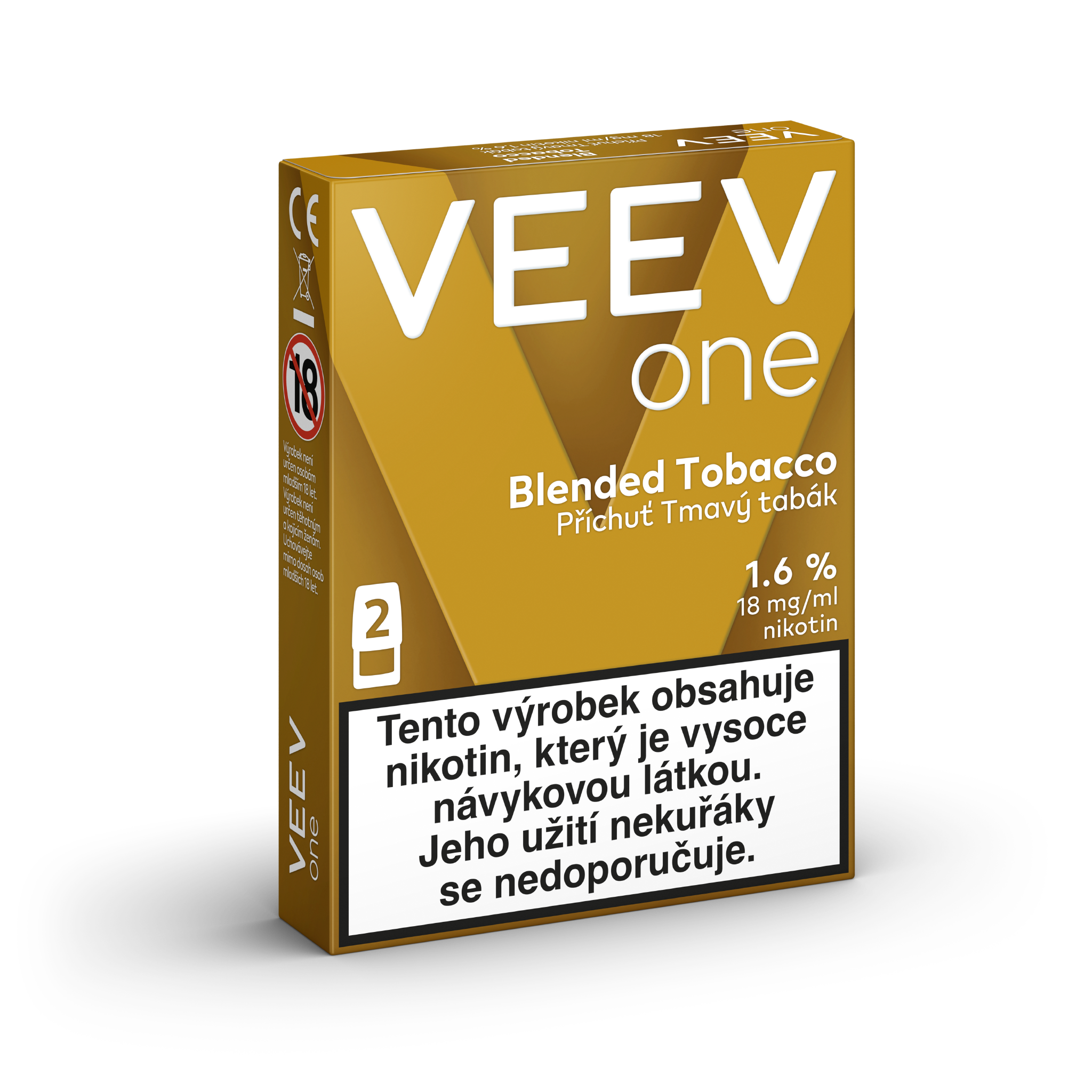 VEEV ONE NÁPLNĚ BLENDED TOBACCO (krabička) (Blended Tobacco)